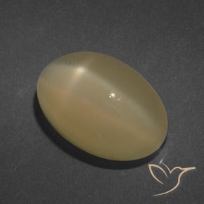 7.25 ct Orange Star Moonstone Stone, Natural Star Moonstone in Oval Cabochon Shape for Sale