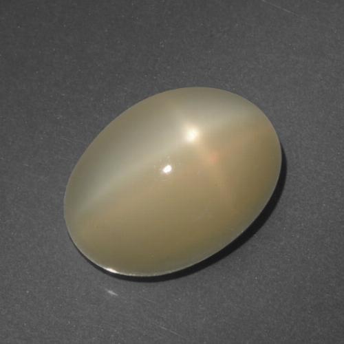 bräunlich-orange Sternmondstein Edelstein - 6.5ct Oval Cabochon (ID: 418944)