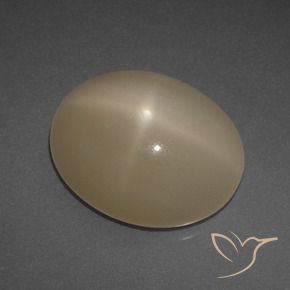 6.95 ct Orange Star Moonstone Stone, Natural Star Moonstone in Oval Cabochon Shape for Sale