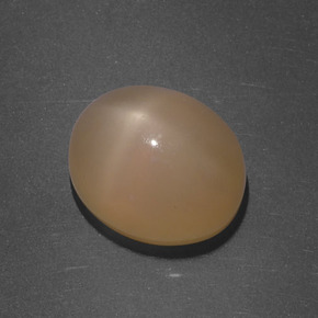5.16 ct Orange Star Moonstone Stone, Natural Star Moonstone in Oval Cabochon Shape for Sale
