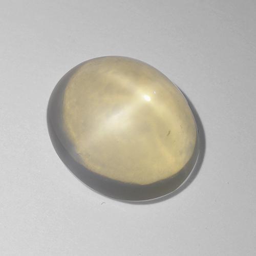 Star Moonstone Gemstone in 12 x 10 mm (calibrated) Size for Sale, Star Moonstone Stone in Cream White Color
