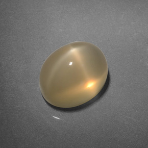 Star Moonstone Gemstone in 9 x 7 mm (calibrated) Size for Sale, Star Moonstone Stone in Cream Color