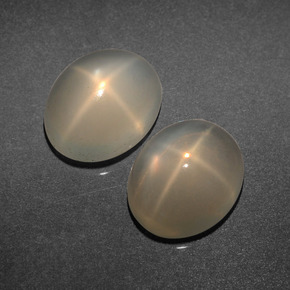 Star Moonstone Gemstone in 10 x 8 mm (calibrated) Size for Sale, Star Moonstone Stone in Cream Color