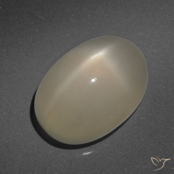 7.90ct Natural Light Coffee Brown Star Moonstone, Oval, Translucent
