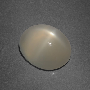 Star Moonstone Gemstone in 11 x 9 mm (calibrated) Size for Sale, Star Moonstone Stone in Cream Color