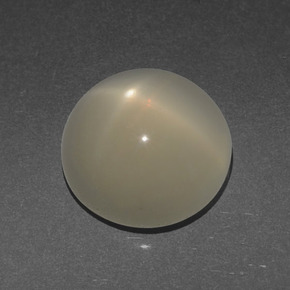 3.56 ct Cream Star Moonstone Stone, Natural Star Moonstone in Round Cabochon Shape for Sale