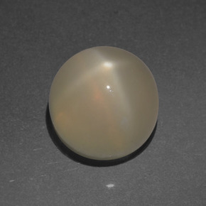 Star Moonstone Gemstone in 9 mm (calibrated) Size for Sale, Star Moonstone Stone in Cream Color