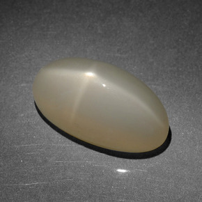Star Moonstone Gemstone in 16.6 x 8.7 mm Size for Sale, Star Moonstone Stone in Light Warm Brown Color