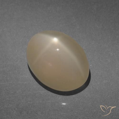 8.47 ct Oval Star Moonstone, 13.3 x 10 mm From India, Photo A