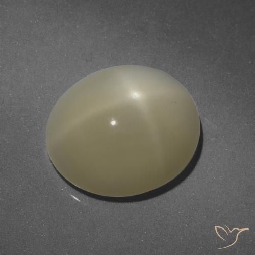 6.51 ct Oval Star Moonstone, 13.4 x 11.8 mm From India, Photo A