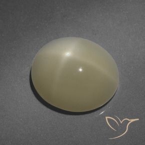 6.51 ct Brown Star Moonstone Stone, Natural Star Moonstone in Oval Cabochon Shape for Sale