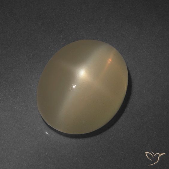 6.37 ct Oval Star Moonstone, 13.9 x 10.9 mm From India, Photo A