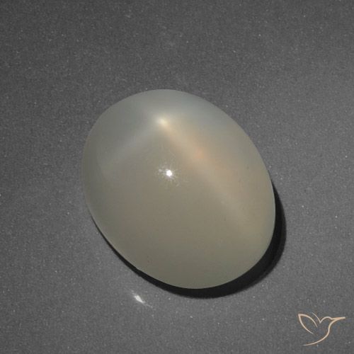 5.27 ct Oval Star Moonstone, 11.9 x 9.5 mm From India, Photo A