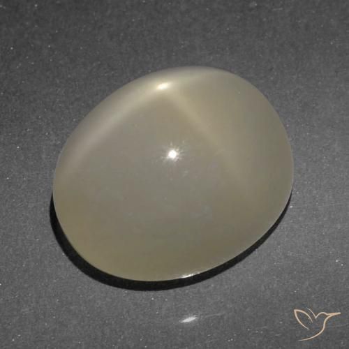 6.84 ct Oval Star Moonstone, 12 x 10.1 mm From India, Photo A