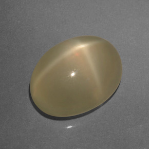 6.48 ct Cream Star Moonstone Gemstone, Star Moonstone Gem in Oval Cabochon Shape for Sale.
