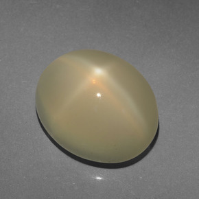 Star Moonstone Gemstone in 13 x 11 mm (calibrated) Size for Sale, Star Moonstone Stone in Orange Yellow Color