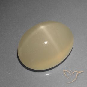 6.77 ct Brown Star Moonstone Stone, Natural Star Moonstone in Oval Cabochon Shape for Sale