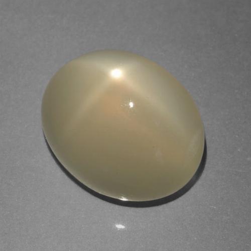 Light Warm Brown Pietra di luna stellata Gem - 7.2ct Ovale cabochon (ID: 420843)