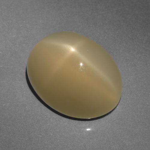 Light Tortilla Brown Звездчатый Лунный Камень Камень - 6.6ct Овал Кабошон (ID: 420848)