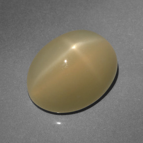 6.64 ct Brown Star Moonstone Stone, Natural Star Moonstone in Oval Cabochon Shape for Sale