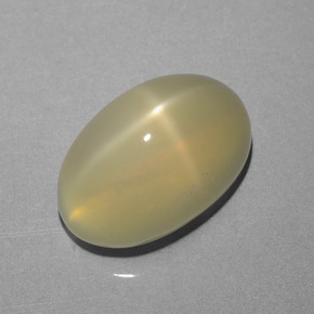 Light Brown Star Moonstone Gem - 6.1ct Oval Cabochon (ID: 420872)