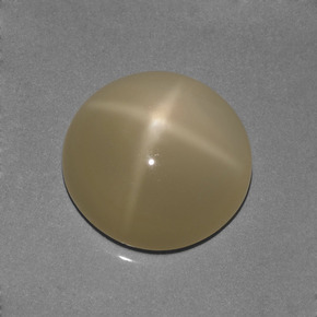 Star Moonstone Gemstone in 13 mm (calibrated) Size for Sale, Star Moonstone Stone in Cream Color