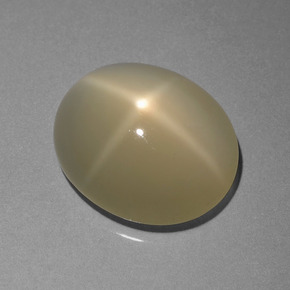 Light Tortilla Brown Звездчатый Лунный Камень Камень - 7.7ct Овал Кабошон (ID: 420917)