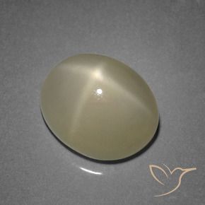 Star Moonstone Gemstone in 12.5 x 10.1 mm Size for Sale, Star Moonstone Stone in Light Yellow Color
