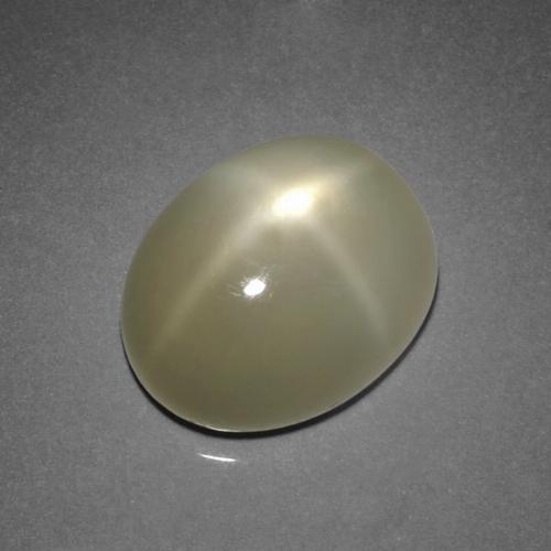 Medium-Light Brown Звездчатый Лунный Камень Камень - 6.5ct Овал Кабошон (ID: 420964)
