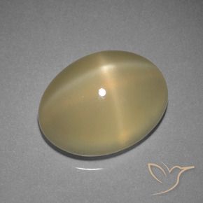 Star Moonstone Gemstone in 14.1 x 10.8 mm Size for Sale, Star Moonstone Stone in Light Warm Brown Color