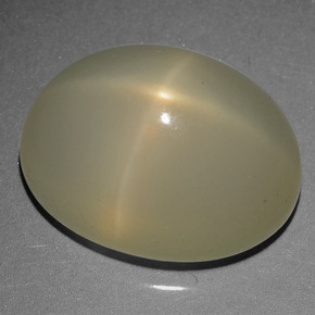 Star Moonstone Gemstone in 20 x 15 mm (calibrated) Size for Sale, Star Moonstone Stone in Cream Color