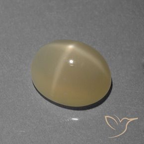 Star Moonstone Gemstone in 12.7 x 10.1 mm Size for Sale, Star Moonstone Stone in Pale Brown Color