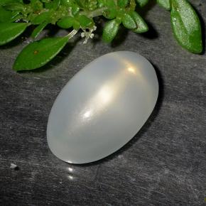 6.4ct Oval Cabochon White Star Moonstone for sale thumb image of 6.4ct Oval Cabochon White Star Moonstone (ID: 494518)