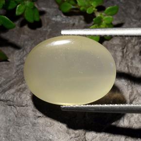 Star Moonstone Gemstone in 14.9 x 11.4 mm Size for Sale, Star Moonstone Stone in Warm White Color