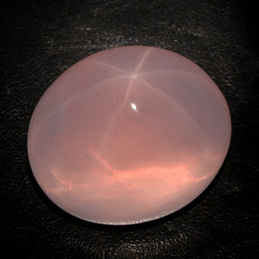 Star Rose Quartz Gemstone in 38 x 31.8 mm Size for Sale, Star Rose Quartz Stone in Pink Color