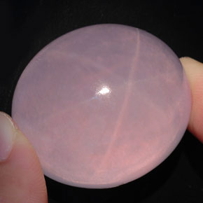 150.30 ct Pink Star Rose Quartz Stone, Natural Star Rose Quartz in Oval Cabochon Shape for Sale