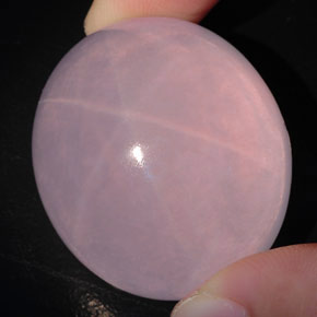 Star Rose Quartz Gemstone in 33.6 x 29.5 mm Size for Sale, Star Rose Quartz Stone in Pink Color