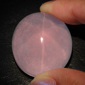 Star Rose Quartz Gemstone in 29.4 x 26.6 mm Size for Sale, Star Rose Quartz Stone in Pink Color