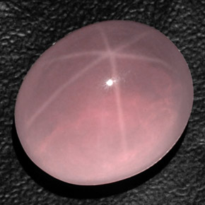Star Rose Quartz Gemstone in 19.3 x 16.4 mm Size for Sale, Star Rose Quartz Stone in Pink Color