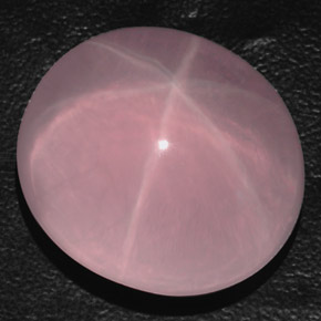 85.90 ct Pink Star Rose Quartz Stone, Natural Star Rose Quartz in Oval Cabochon Shape for Sale