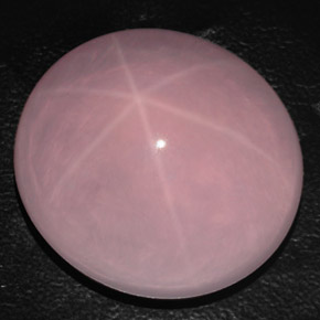 93.25 ct Pink Star Rose Quartz Stone, Natural Star Rose Quartz in Oval Cabochon Shape for Sale