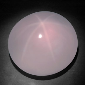 311.65 ct Pink Star Rose Quartz Gemstone, Star Rose Quartz Gem in Oval Cabochon Shape for Sale.