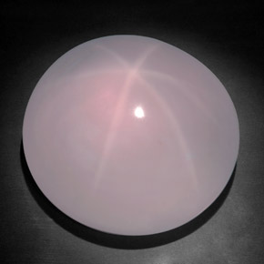 311.65 ct Pink Star Rose Quartz Stone, Natural Star Rose Quartz in Oval Cabochon Shape for Sale