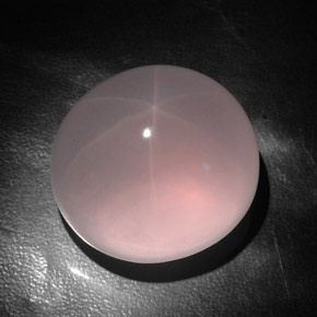 147.25 ct Pink Star Rose Quartz Stone, Natural Star Rose Quartz in Oval Cabochon Shape for Sale