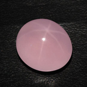 24.14 ct Pink Star Rose Quartz Stone, Natural Star Rose Quartz in Oval Cabochon Shape for Sale