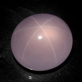 Star Rose Quartz Gemstone in 31.6 x 29.1 mm Size for Sale, Star Rose Quartz Stone in Pink Color