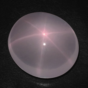 Star Rose Quartz Gemstone in 30.9 x 28.1 mm Size for Sale, Star Rose Quartz Stone in Pink Color