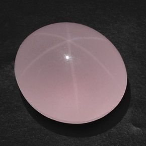 Star Rose Quartz Gemstone in 28.5 x 25.2 mm Size for Sale, Star Rose Quartz Stone in Pink Color