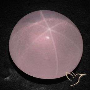 236.30 ct Pink Star Rose Quartz Stone, Natural Star Rose Quartz in Oval Cabochon Shape for Sale