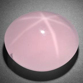 105.30 ct Pink Star Rose Quartz Stone, Natural Star Rose Quartz in Oval Cabochon Shape for Sale
